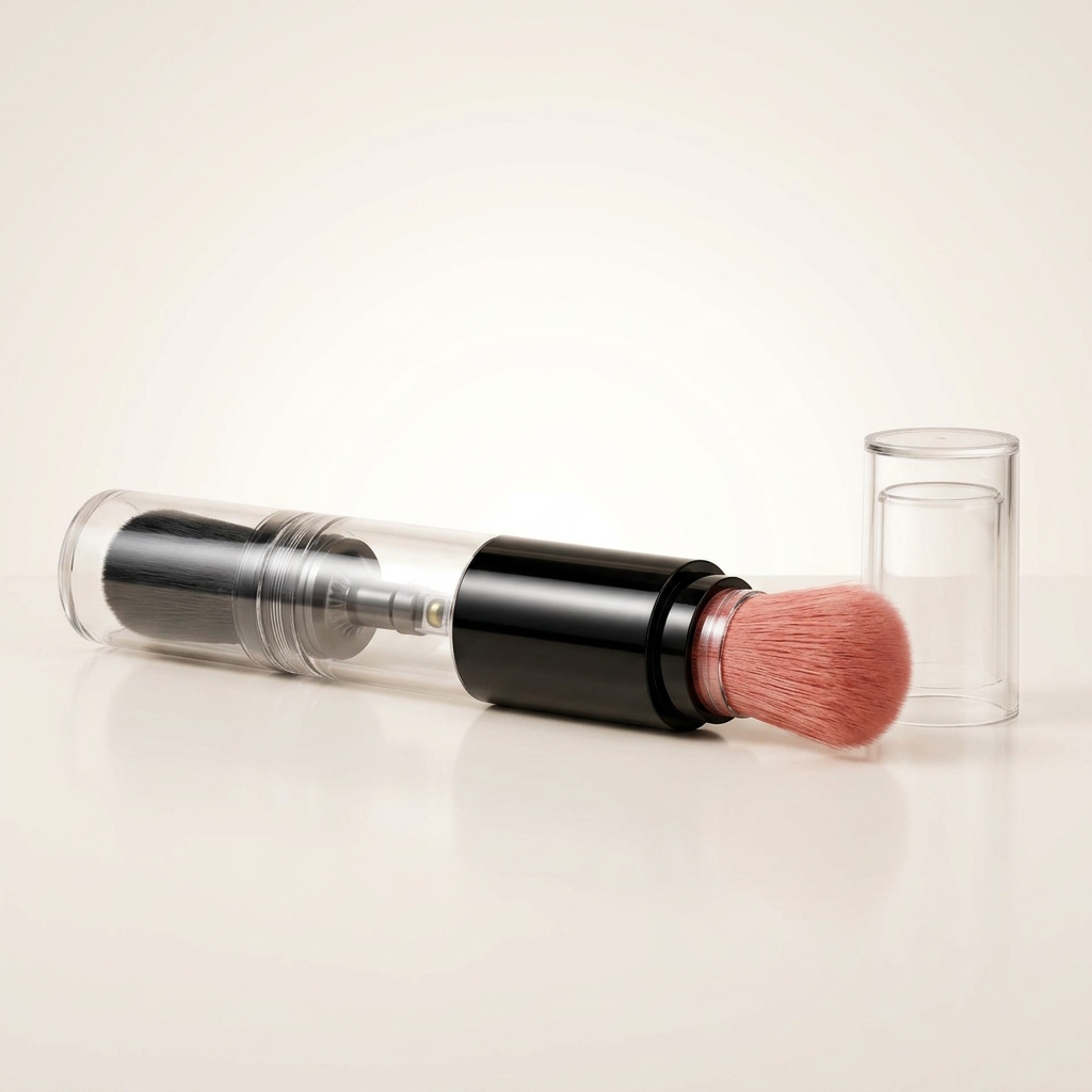 Beauty Brush allongé avec son capuchon retiré