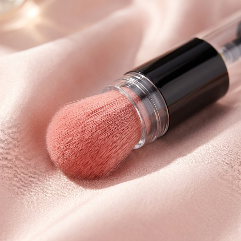 Gros plan sur les fibres douces du pinceau Beauty Brush